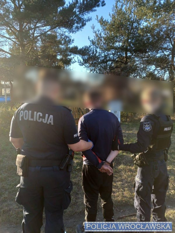 Wrocław: Policja zatrzymała sprawcę włamań do altanek na Rodzinnych Ogrodach Działkowych Pilczyce - Dolnośląskie