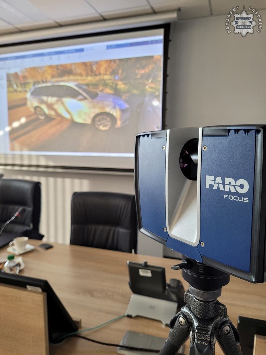 Policja w Bielsku-Białej otrzymała nowoczesny skaner 3D - Paragraf