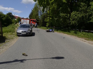 Poważny wypadek w Gilowie: Motocyklista trafił do szpitala - Paragraf