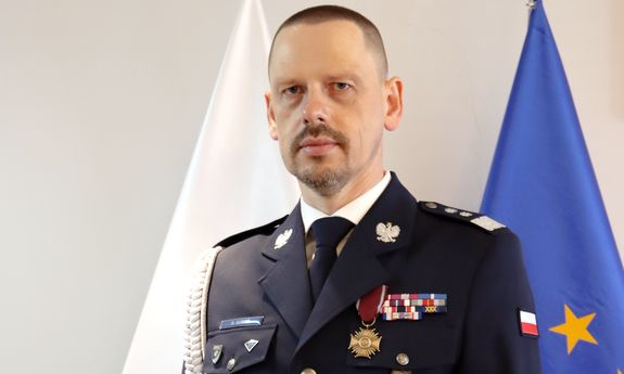 Komendant Boroń składa życzenia z okazji Święta Policji - Drogówka