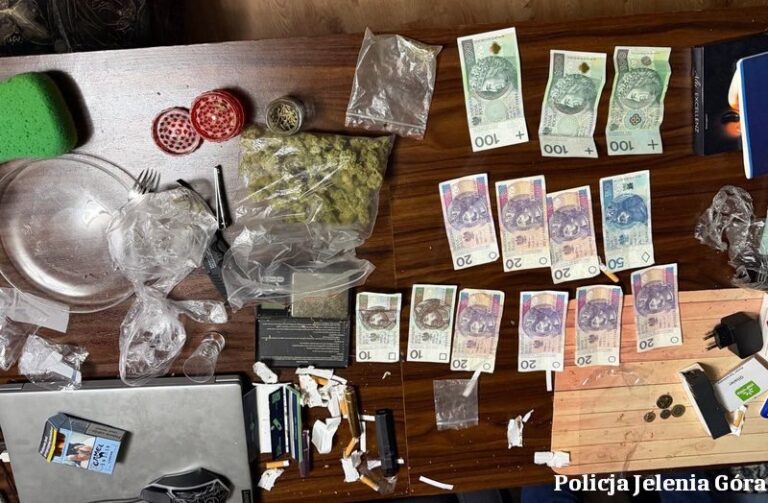 Policja Jeleniej Górze zatrzymała 20-latka z 300 porcjami - Drogówka