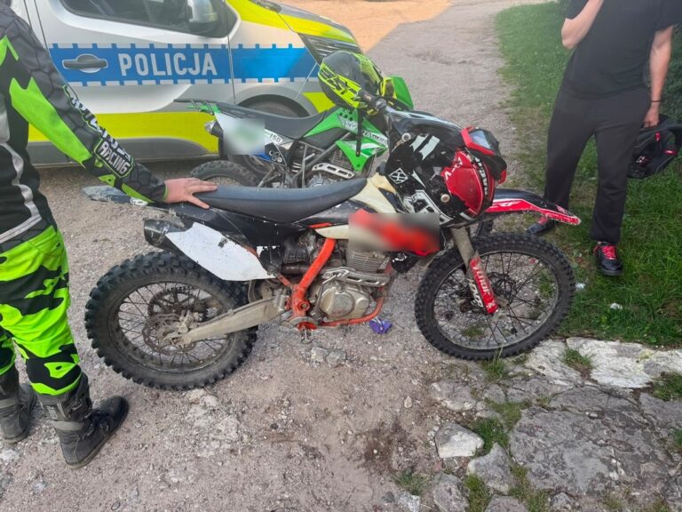 Policja w Olsztynie ukarała nieletnich za jazdę crossami - Drogówka