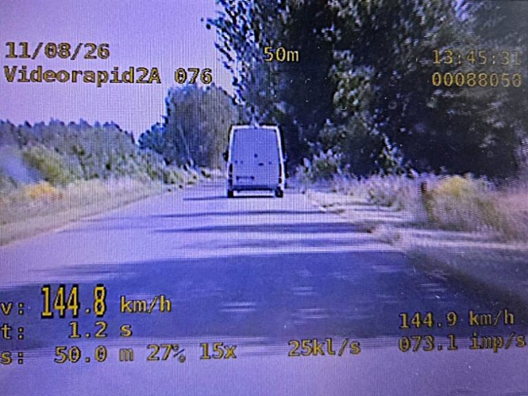 Złapał 29-latka jadącego 144 km/h – 1500 zł kary - Drogówka