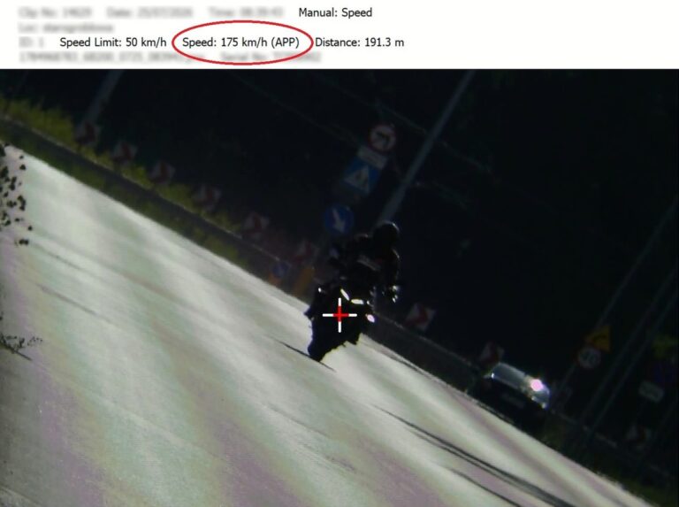 Ducati pędził 175 km/h – policja ukarała kierowcę - Drogówka