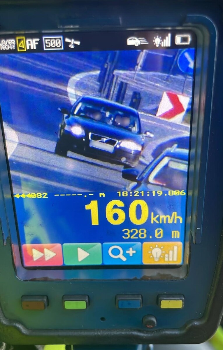 Zatrzymał Volvo 160 km/h – 3‑miesięczna utrata prawa jazdy - Drogówka