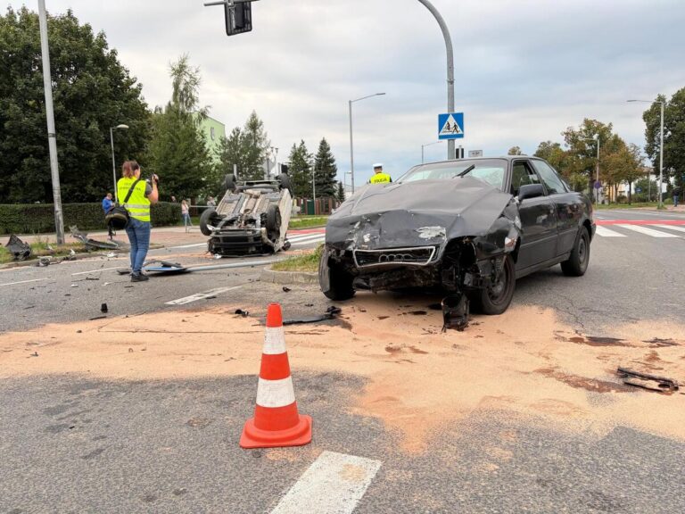 Zderzyły się Fiat i Audi – zginął kierowca w Częstochowie - Wypadki i Kolizje