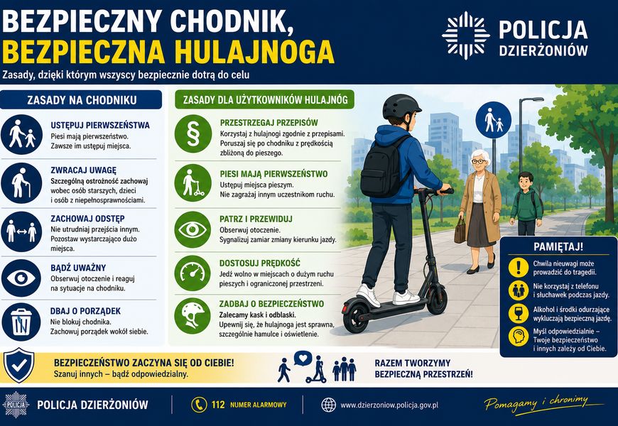 17-latek dostaje dwa mandaty po zderzeniu hulajnogi z Nissanem - Wypadki i Kolizje